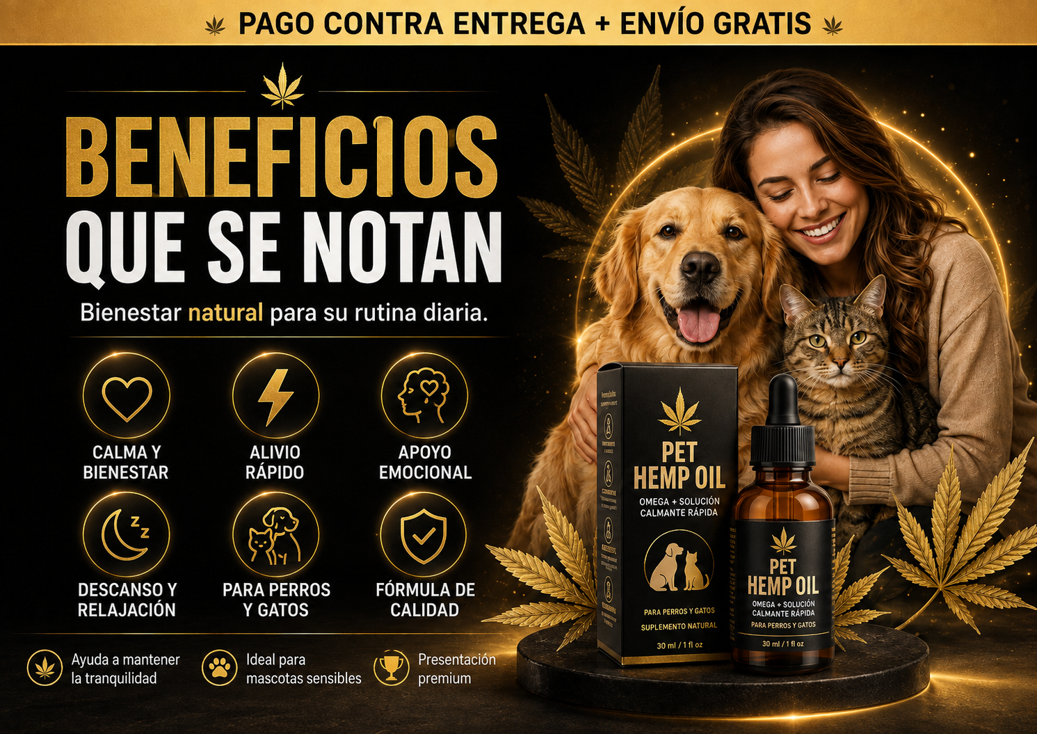 Beneficios Pet Hemp Oil