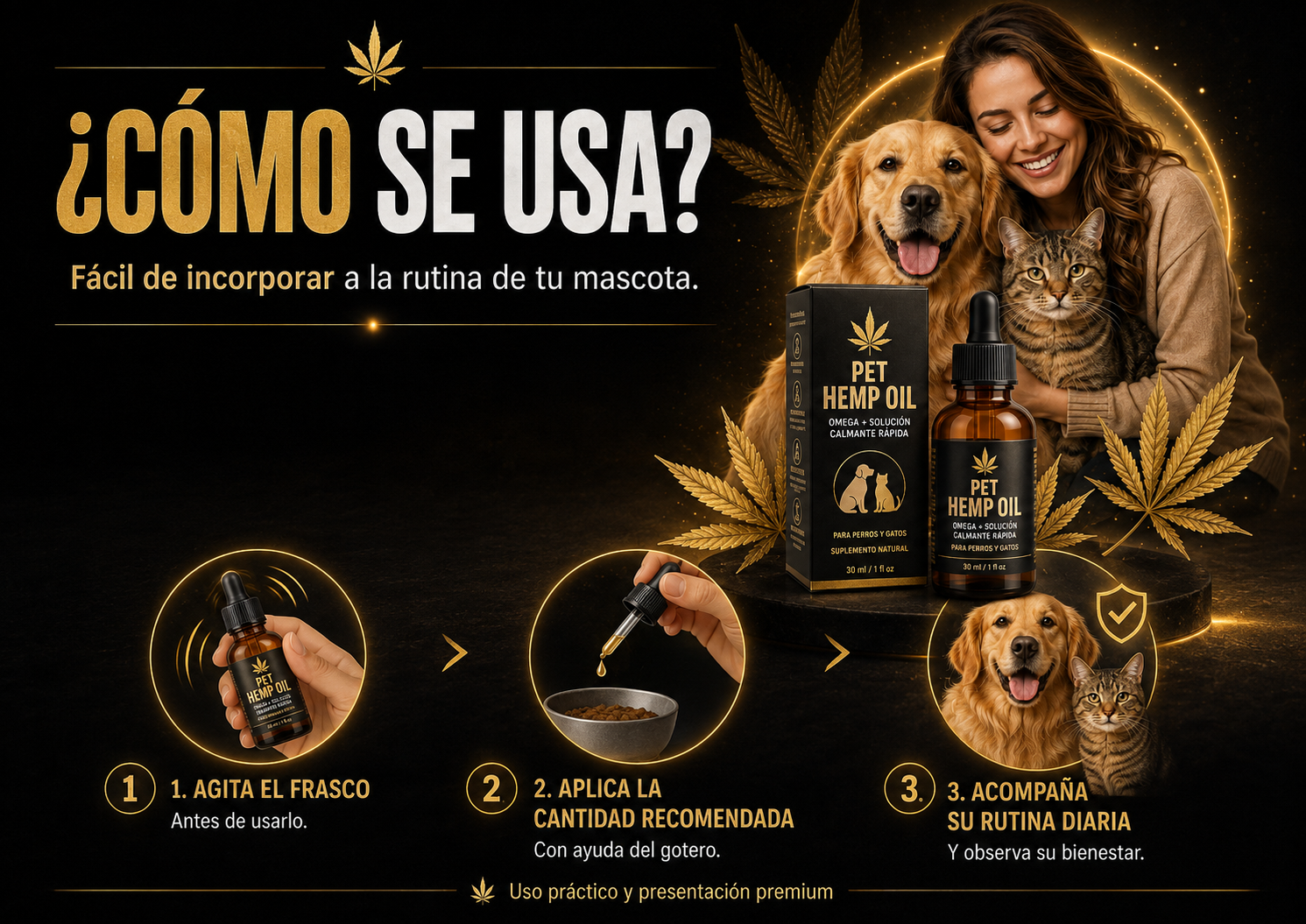 Cómo usar Pet Hemp Oil