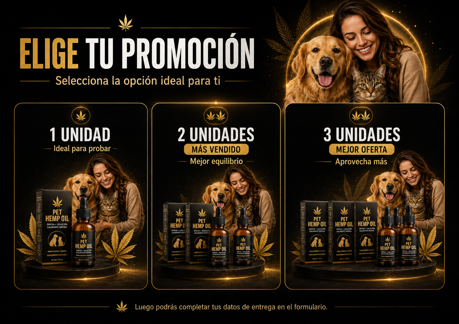 Promociones Pet Hemp Oil