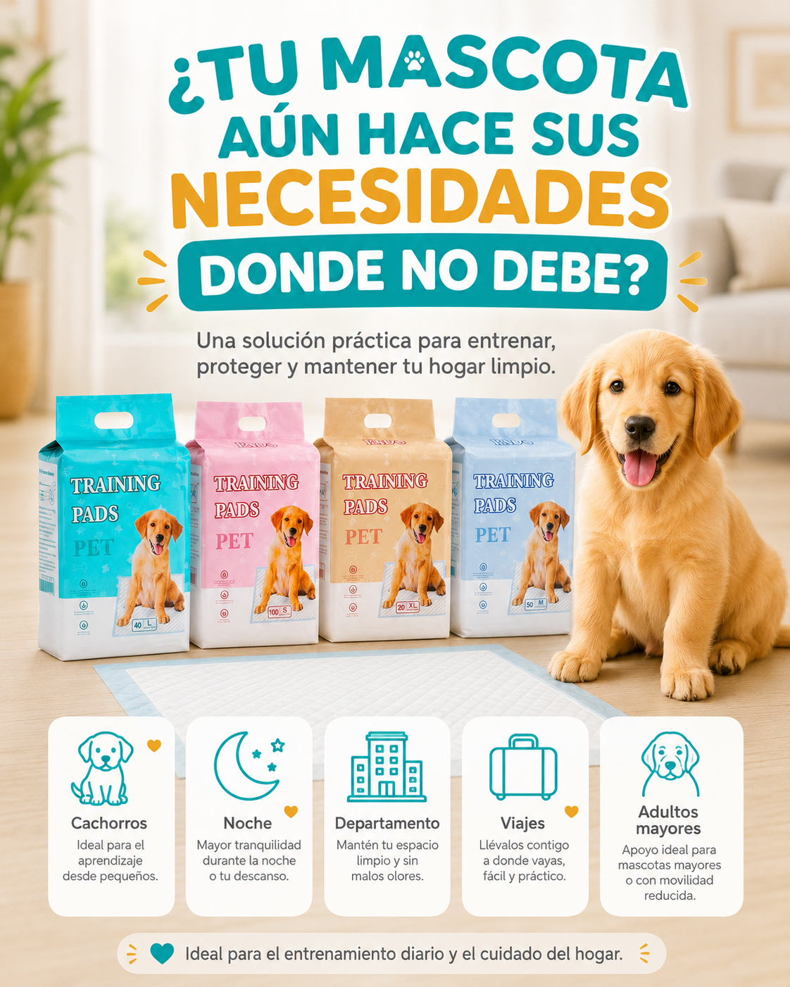 Tapetes para entrenamiento de mascotas